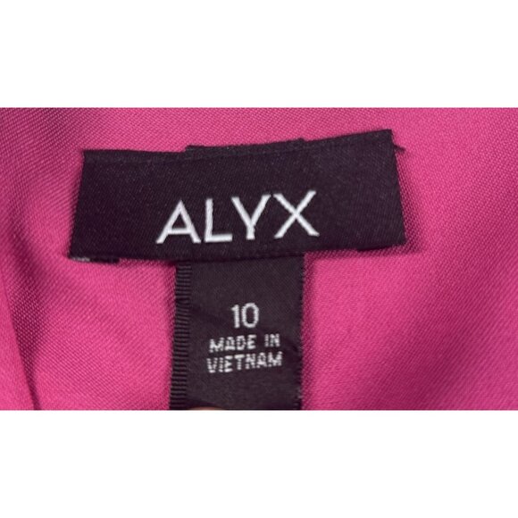 Alyx Women's Fuchsia Sleeveless Sheath Dress Size 10 Polyester NWT - Picture 7 of 10
